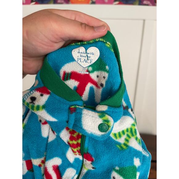 2t Children’s Place winter bear pajamas - Picture 3 of 3
